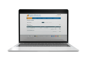 Nassau Financial Federal Credit Union laptop mock up