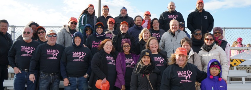 Nassau Credit Union pink party team