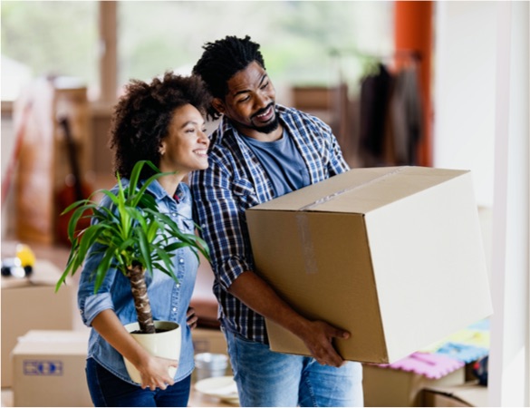 couple moving into new home